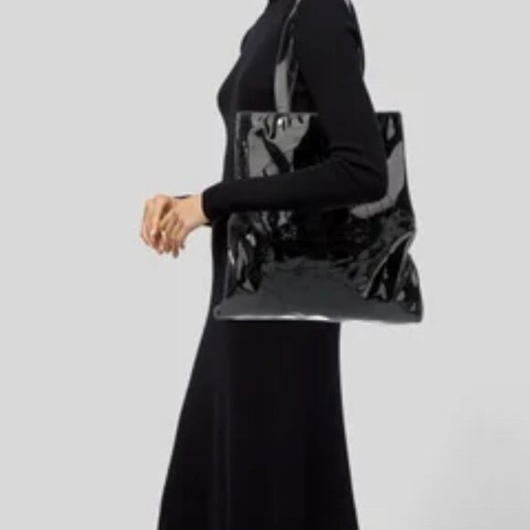 Tory Burch Tote Black Patent Leather NWT